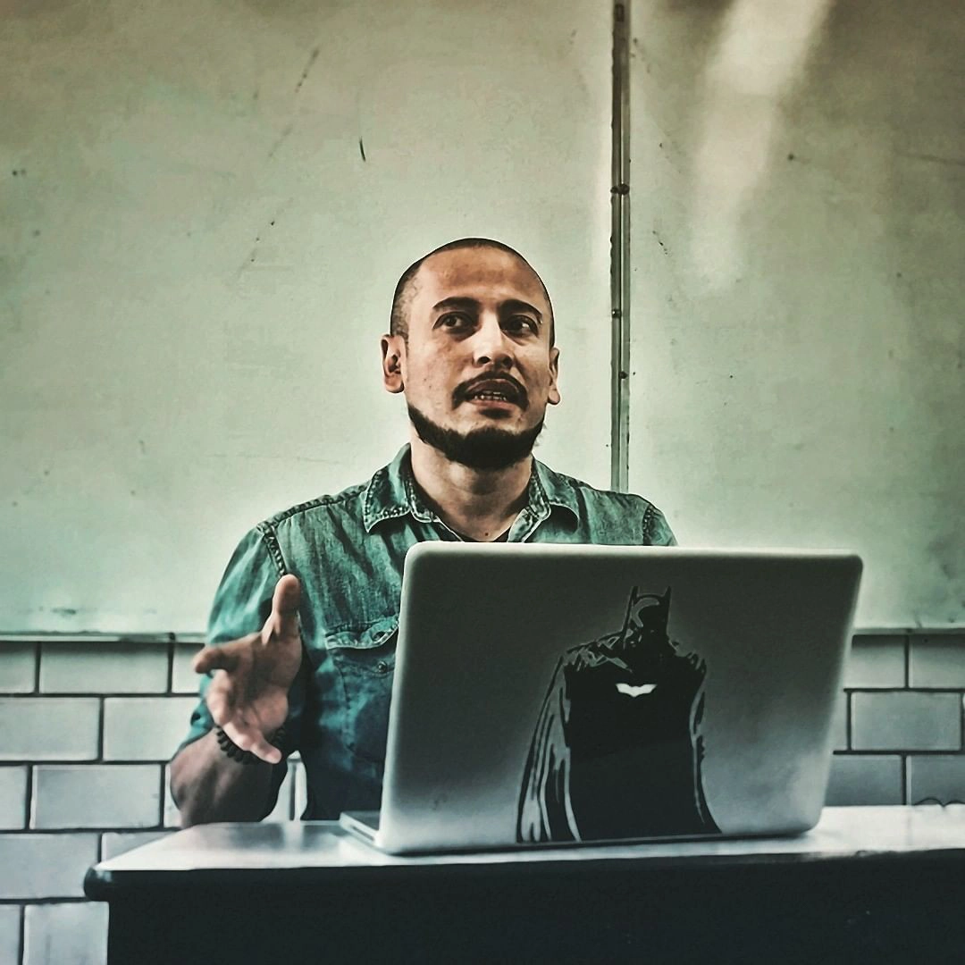 Jorge Cocompech en su ponencia dentro del Seminario de Filosofía de la Tecnología 2019B en la UACM